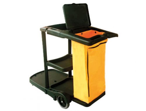 Carro de limpeza q-connect de polipropileno com rodas 58x24x96 cms , Q-connect , 72479 , 5705831165403